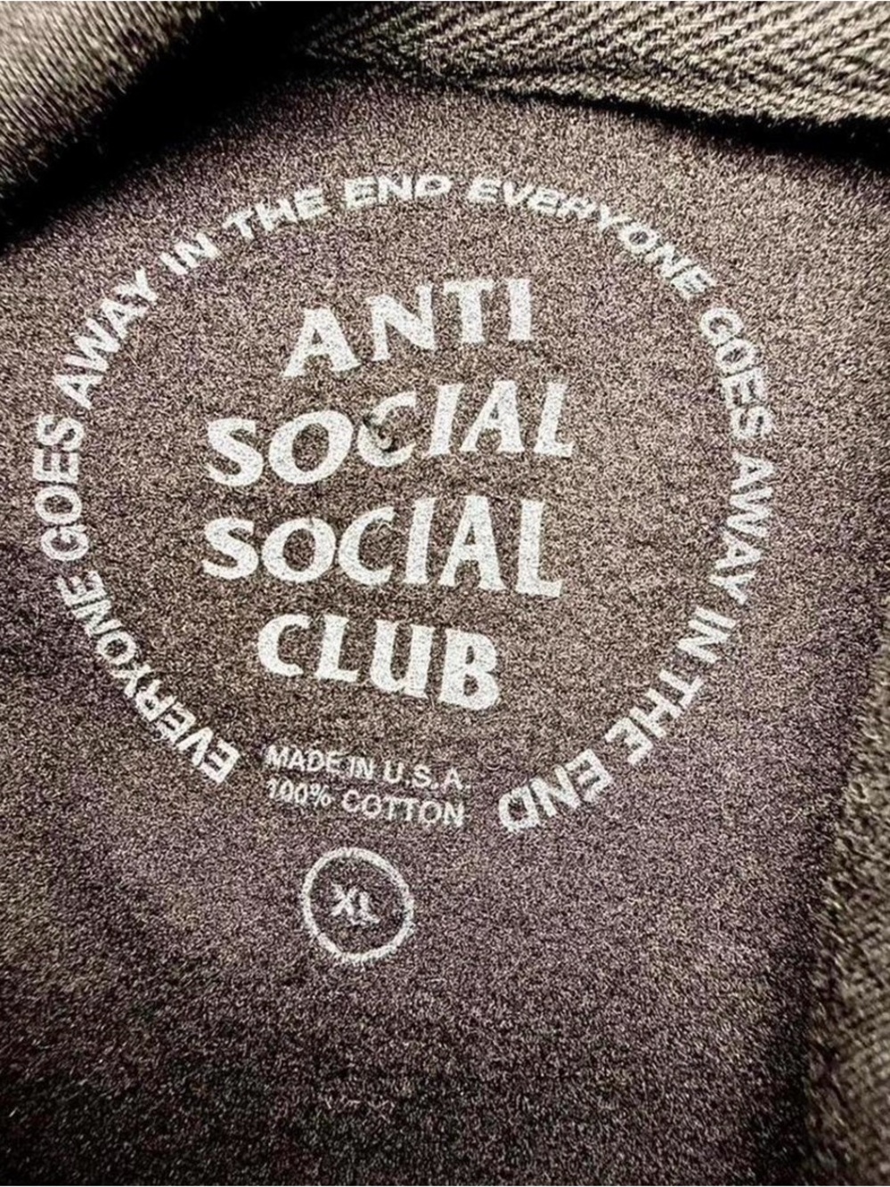 Anti Social Social Club Hoodie with 'Sad Boyz’ Swing Graphic - Size XL - NWT - Picture 3 of 5